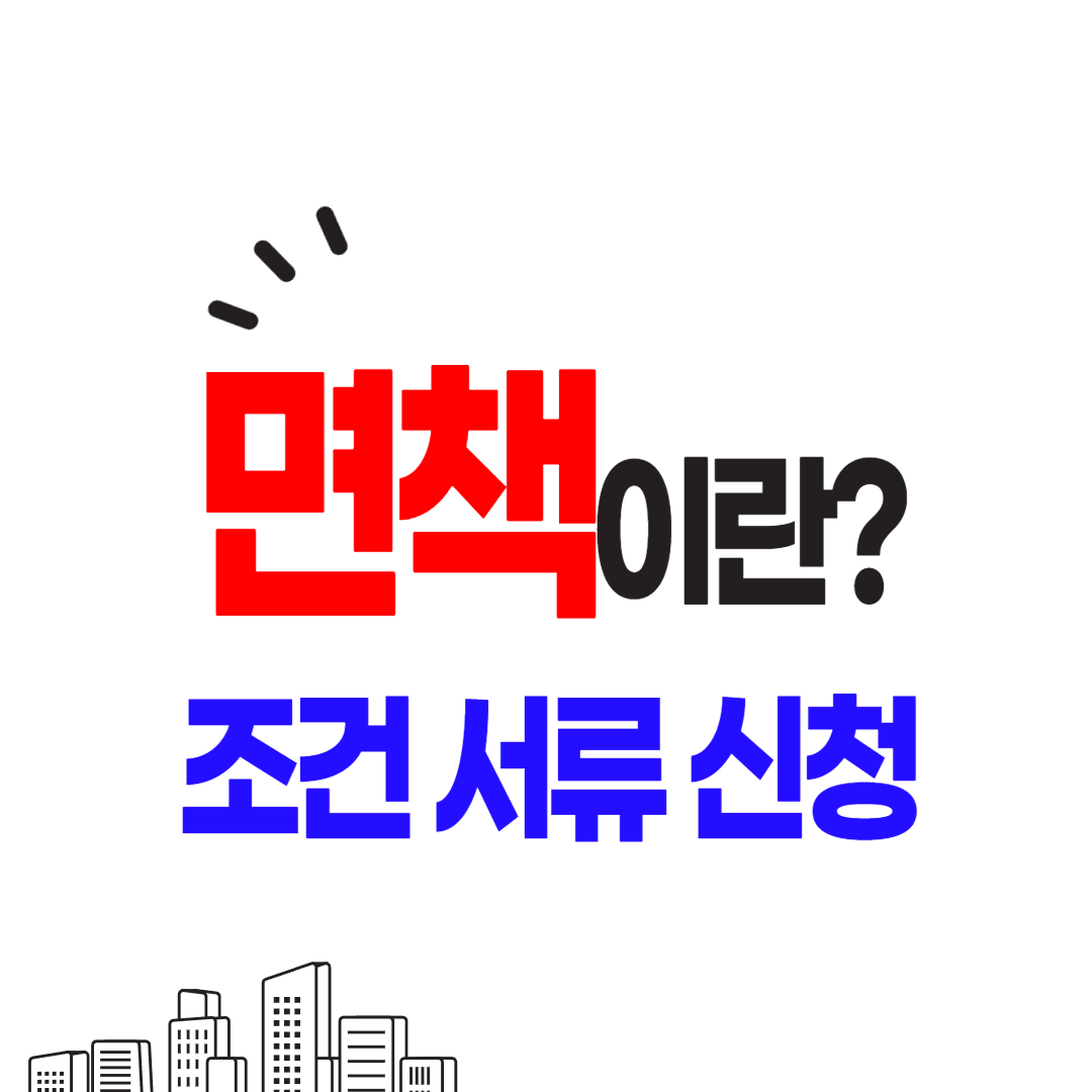 면책이란, 효력과 조건, 불허가사유, 주의사항 안내